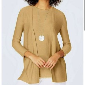 NWOT J Jill Linen Blend Cardigan Sweater